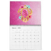 ホヌシーウミガメ カレンダー (2月 2026)