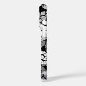 ホヌシーカメハワイアンアロハブラック Case-Mate iPhoneケース (裏面 / 左)