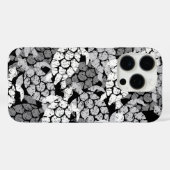 ホヌシーカメハワイアンアロハブラック Case-Mate iPhoneケース (裏面 (横))