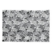 ホヌシーカメハワイアンアロハリバーシブルブラック 枕カバー (裏面)