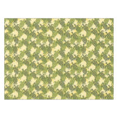 ホヌシーカメハワイアンタパオリーブ テーブルクロス (正面(横))