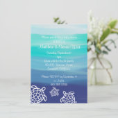 ホヌシータートルズカップルズベビーシャワー 招待状 (スタンド正面)