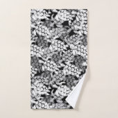 ホヌシータートルハワイアンコーディネイトグレー バスタオルセット (ハンドタオル)