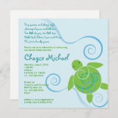 ホヌースワールズウィズポエムベビーシャワー招待状 招待状 (正面/裏面)