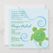 ホヌースワールズウィズポエムベビーシャワー招待状 招待状 (正面)