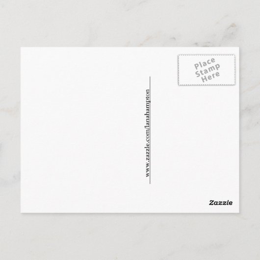 ホヌ、ハワイアングリーンシーウミガメ、オアフ、ノースショア ポストカード (裏面)