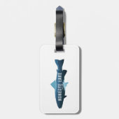 ホネオイ湖ニューヨークの魚 ラゲッジタグ (裏面縦)