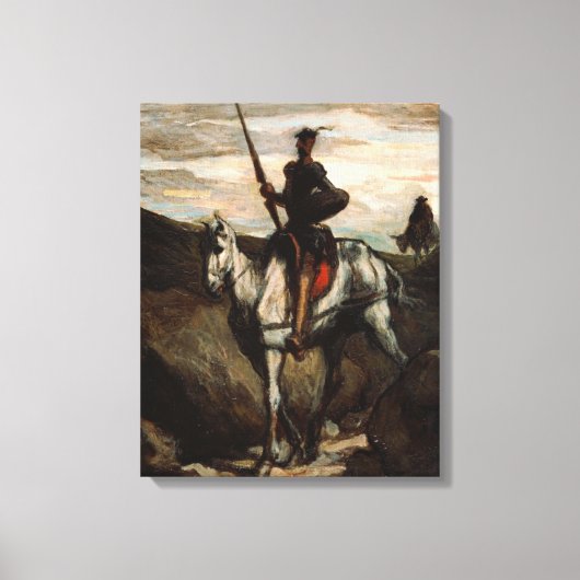 ホノアダウミエ – Don Quixote in the Mountains キャンバスプリント (正面)