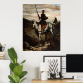 ホノアダウミエ – Don Quixote in the Mountains ポスター (ホームオフィス)