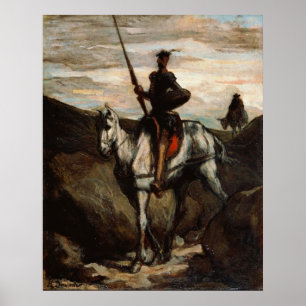 ホノアダウミエ – Don Quixote in the Mountains ポスター