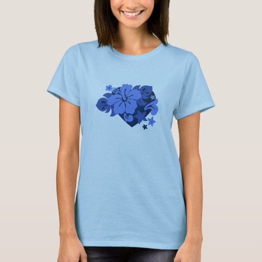 ホノルア ハイビスカス レディースTシャツ Tシャツ (正面)
