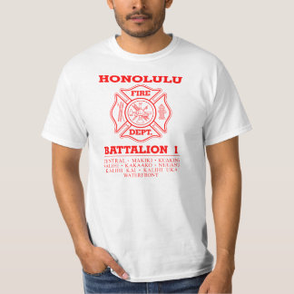 ホノルルの火Dept. Battalion 1 Tシャツ
