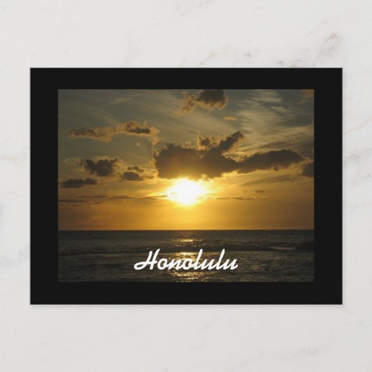 ホノルルサンセット ポストカード (正面)