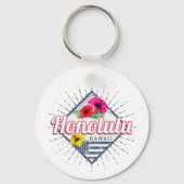 ホノルルシティハワイ統一された州ヴィンテージUSA キーホルダー (正面)