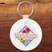 ホノルルシティハワイ統一された州ヴィンテージUSA キーホルダー (正面)