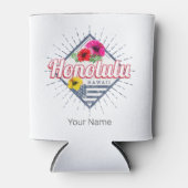 ホノルルシティハワイ統一された州ヴィンテージUSA 缶クーラー (正面)