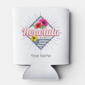 ホノルルシティハワイ統一された州ヴィンテージUSA 缶クーラー (裏面)