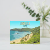 ホノルルハナウマベイビーチハワイヴィンテージ ポストカード (スタンド正面)