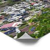 ホノルルハワイの景色 ポスター (角)