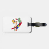 ホノルルハワイの熱帯オウム ラゲッジタグ (裏面横)