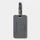 ホノルルハワイへの旅行 ラゲッジタグ (裏面縦)