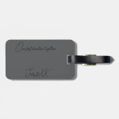 ホノルルハワイへの旅行 ラゲッジタグ (裏面横)