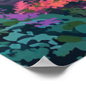 ホノルルハワイオアフワイキキビーチダイヤモンドヘッド ポスター (角)