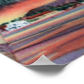 ホノルルハワイサンセットオンダイアモンドヘッド ポスター (角)