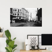 ホノルルハワイシティビューオブフォート通り ポスター (ホームオフィス)