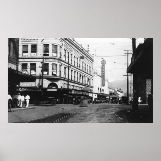 ホノルルハワイシティビューオブフォート通り ポスター (正面)