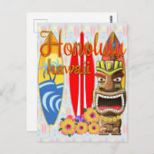 ホノルルハワイティキサーフ ポストカード (正面/裏面)