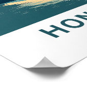 ホノルルハワイトラベルプリント ポスター (角)