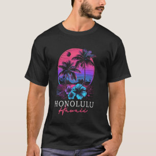 ホノルルハワイハワイアンハイビスカスフラワーズサーファーS Tシャツ