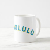 ホノルルハワイヴィンテージアーチ コーヒーマグカップ (正面右)