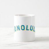 ホノルルハワイヴィンテージアーチ コーヒーマグカップ (中央)