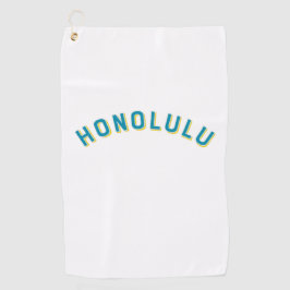 ホノルルハワイヴィンテージアーチ ゴルフタオル