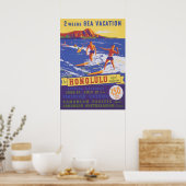 ホノルルハワイヴィンテージトラベル ポスター (キッチン)