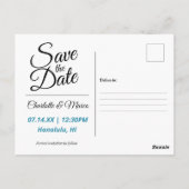 ホノルルハワイ沿岸ビューヴィンテージ保存日 ポストカード (裏面)