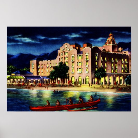 ホノルルハワイ王室のハワイアンアットナイト ポスター (正面)