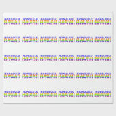 ホノルルハワイ虹の言葉のラッピング紙 ラッピングペーパー (フラット)