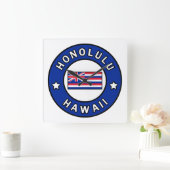 ホノルルハワイ スクエア壁時計 (ホーム)