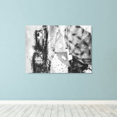 ホノルルハワイ – ビューオブワイキキビーチ キャンバスプリント (インサイチュ (ウッドフロア))