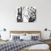 ホノルルハワイ – ビューオブワイキキビーチ キャンバスプリント (インサイチュ (寝室))