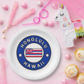 ホノルルハワイ ペーパープレート (パーティー)