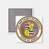 ホノルルハワイ マグネット (正面/裏面)