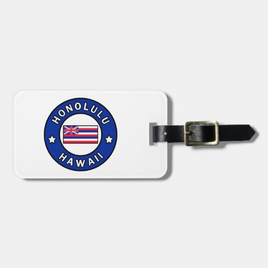 ホノルルハワイ ラゲッジタグ (正面横)