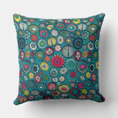 ホノルルバスケブルー クッション (裏面)