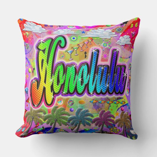 ホノルルビスタピ表現ロロー クッション (正面)