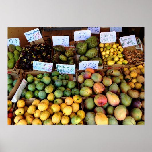 ホノルルフルーツマーケット ポスター (正面)