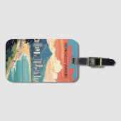 ホノルルワイキキビーチハワイパノラマビュービーチ ラゲッジタグ (正面横)